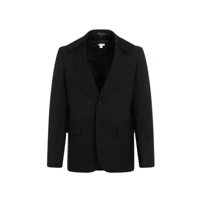 Comme Des Garçons Homme Deux Wool Jacket In Black