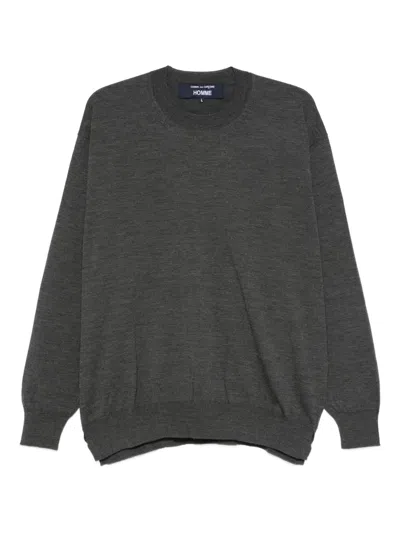 Comme Des Garçons Homme Deux Wool Jumper In Gray