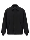 Comme Des Garçons Homme Deux Wool Overshirt In Black