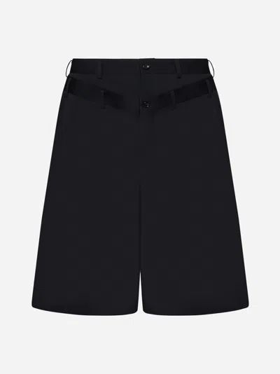 COMME DES GARÇONS HOMME DEUX WOOL SHORTS