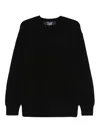 Comme Des Garçons Homme Deux Wool Sweater In Black