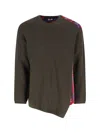 Comme Des Garçons Homme Deux Wool Sweater In Green
