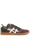 Comme Des Garçons Homme Deux Brown Asics Edition Sportstyle Soccer Sneakers In Brown