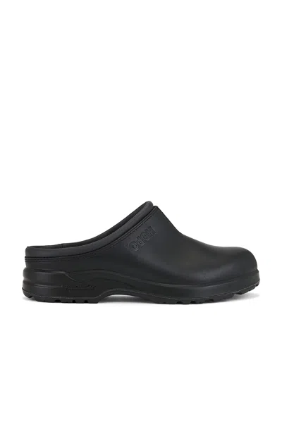 Comme Des Garçons Homme Deux X Blundstone Steer Oil Smooth Clog In Black