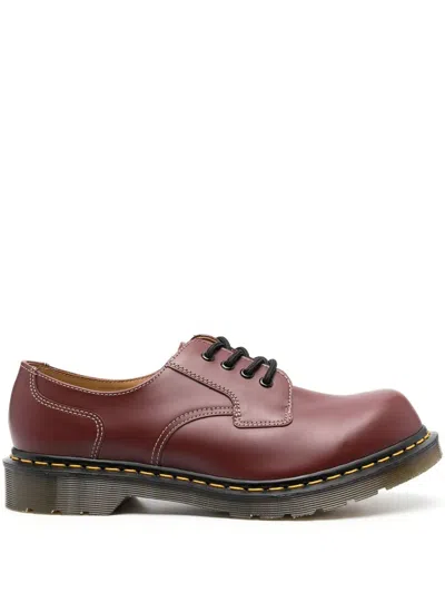Comme Des Garçons Homme Deux X Dr Martens Derby Shoes In Red