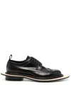 Comme Des Garçons Homme Deux X Kids Love Gaite Leather Brogues In Schwarz