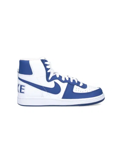 Comme Des Garçons Homme Deux X Nike Terminator High Sneakers In Blue