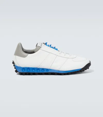 Comme Des Garçons Homme Deux X Spalwart Leather Low-top Sneakers In White