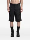 Comme Des Garçons Homme Deux Zip-detailing Shorts In Black