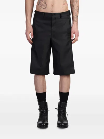 Comme Des Garçons Homme Deux Zip-detailing Shorts In Black