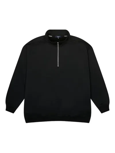 Comme Des Garçons Homme Deux Zip-neck Sweatshirt In Black