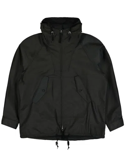 Comme Des Garçons Homme Deux Zip-up Hooded Jacket In Black