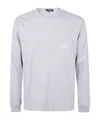 Comme Des Garçons Homme Long Sleeved T-shirt In Gray