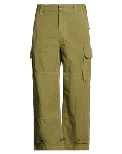 Comme Des Garçons Homme Man Pants Military Green Size S Cotton, Linen