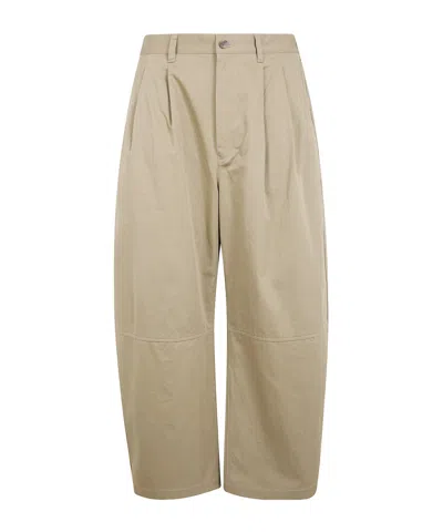 Comme Des Garçons Casual Pants With Belt Loops In Brown