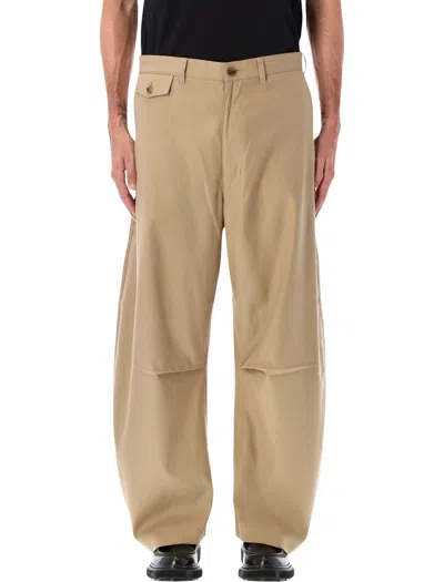 Comme Des Garçons Homme Plus Barrel Trousers In Brown