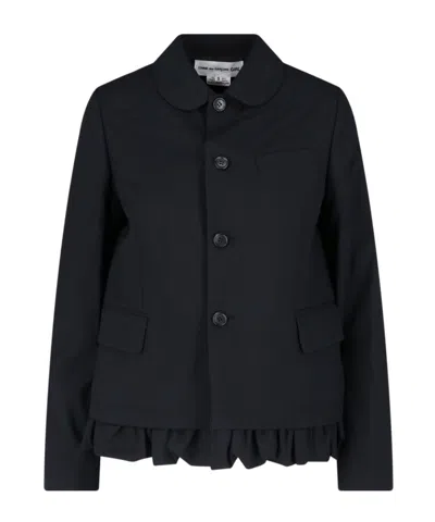 Comme Des Garçons Homme Plus Button-up Jacket In Black