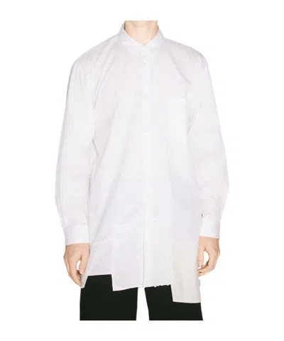 Comme Des Garçons Long Sleeve Shirt In White