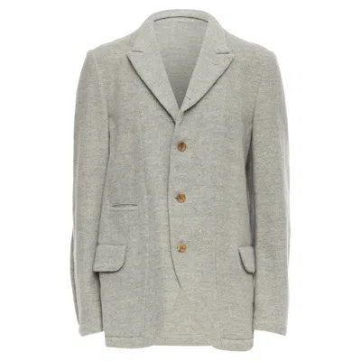 Comme Des Garçons Comme Des Garcons Homme Plus Evergreen Wool Blazer Jacket In Grey