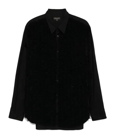 Comme Des Garçons Long Sleeve Shirt In Black