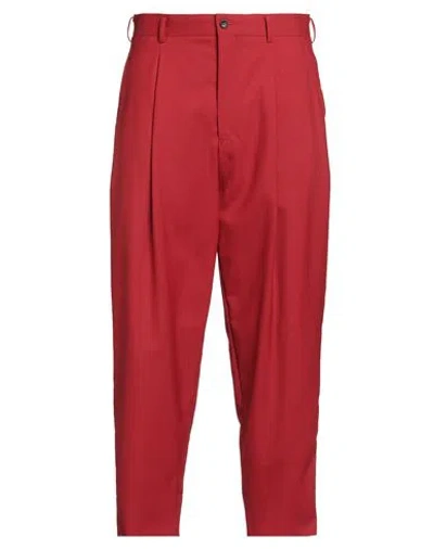 Comme Des Garçons Homme Plus Man Pants Red Size M Wool