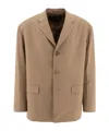 Comme Des Garçons Homme Plus Single-breasted Oversized Blazer In Brown