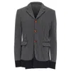 Comme Des Garçons Comme Des Garcons Homme Plus Striped Layered Blazer In Grey