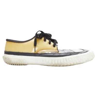 Pre-owned Comme Des Garçons Comme Des Garcons Homme Plus Switching Clear Beige Pvc Foam Sneakers Eu42 In Brown