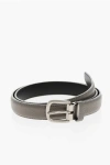 Comme Des Garçons Homme Plus Textured Leather Belt 30mm In Black
