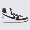 Shop Comme Des Garcons Homme Plus X Nike Comme Des Garçons Homme Plus X Nike Black And White Leather Sneakers