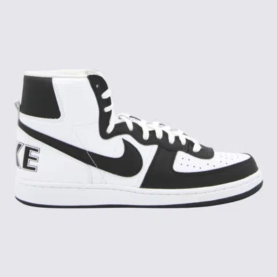 Comme Des Garcons Homme Plus X Nike Comme Des Garçons Homme Plus X Nike Black And White Leather Sneakers