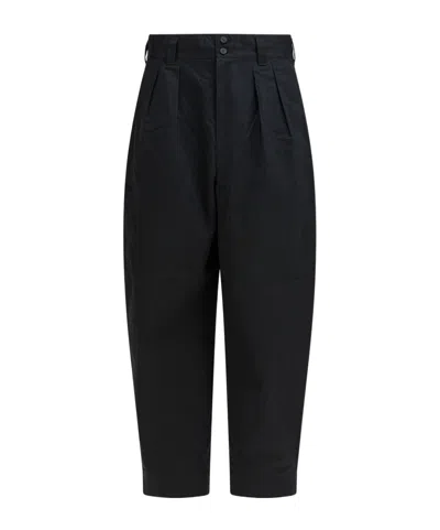 Comme Des Garçons Belt Loop Casual Pants In Black