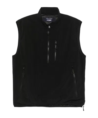 Comme Des Garçons Homme Zipped Gilet In Black