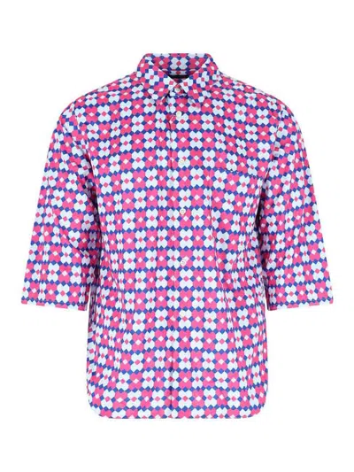 Comme Des Garcons Hommes Plus Button Shirt In Pink