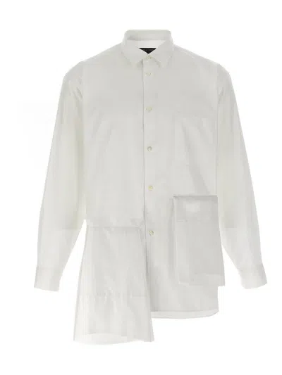 Comme Des Garcons Hommes Plus Insert Shirt In White