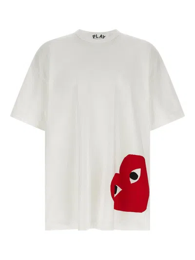 Comme Des Garcons Hommes Plus Printed T-shirt In White