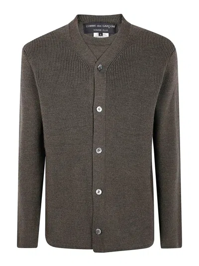 Comme Des Garcons Hommes Plus Cardigan In Green