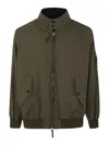 COMME DES GARCONS HOMMES PLUS WASHED COTTON BOMBER WITH SIDE ZIP