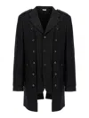 Comme Des Garcons Hommes Plus Double Layer Blazer Coat In Animal Print