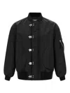 Comme Des Garcons Hommes Plus Nylon Bomber Jacket In Black