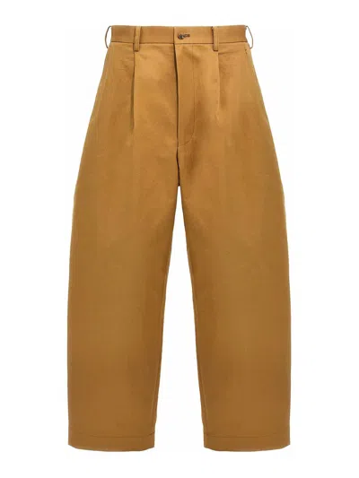 Comme Des Garcons Hommes Plus Strap Pants In Brown