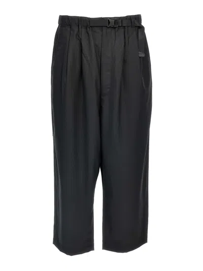 Comme Des Garcons Hommes Plus Strap Wool Pants In Black