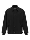 Comme Des Garcons Hommes Plus Wool Overshirt In Black