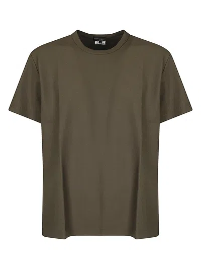 Comme Des Garçons Honeycomb Textured Crew Neck T-shirt In Green