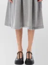Comme Des Garçons Hooded Dress With Drawstring And Drop Waist