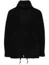 Comme Des Garçons Hooded Jacket In Black