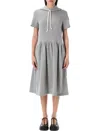 Comme Des Garçons Hooded Dress With Drawstring And Drop Waist