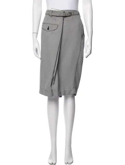 Pre-owned Comme Des Garçons Houndstooth Print Knee-length Shorts In White