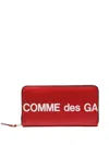Comme Des Garçons "huge Logo 205x100 Mm" Wallet Accessories In Brown