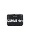 Comme Des Garçons Huge Logo Coin Purse In Black